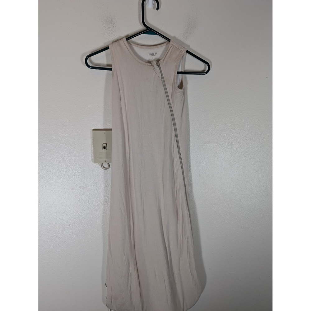 Kyte Baby Bamboo Sleep Bag L 1.0 TOG Oat Beige Sleeveless Wearable Blanket